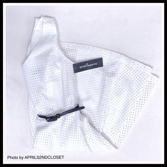 WHITE V-NECK FLOWY A-LINE SLEEVELESS RETRO TANK DRESS A2C - Picture 4 of 8